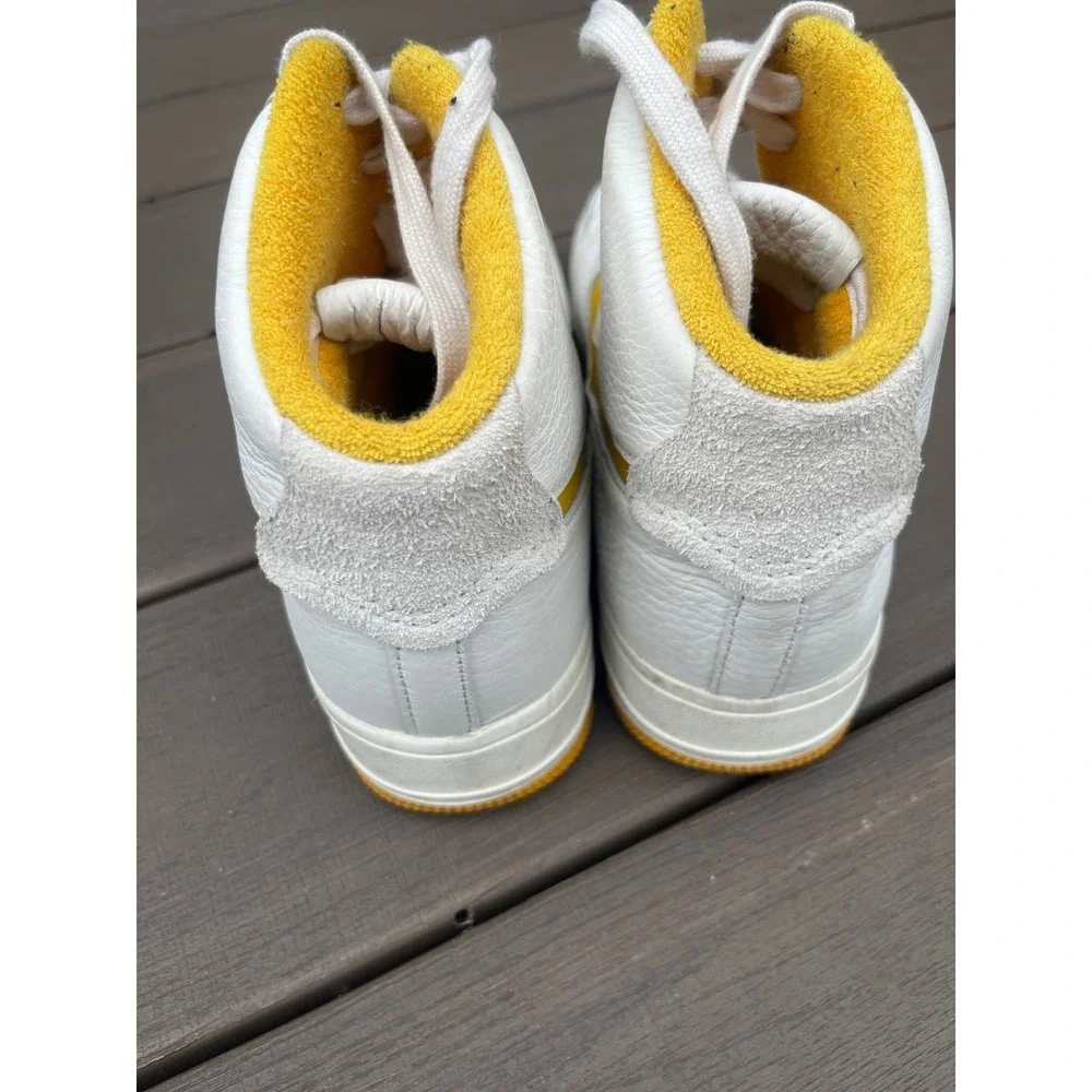 Nike Air Force 1 High 07 White University Gold Yellow Sneakers 315121-120 Mens 9